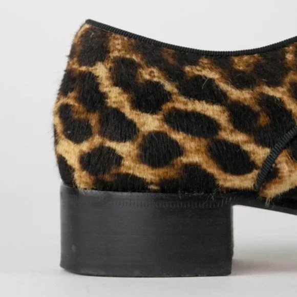 Christian Louboutin Pony Hair Leopard Print Oxfords - Picture 7 of 10